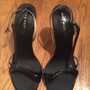 Nine West black high heels